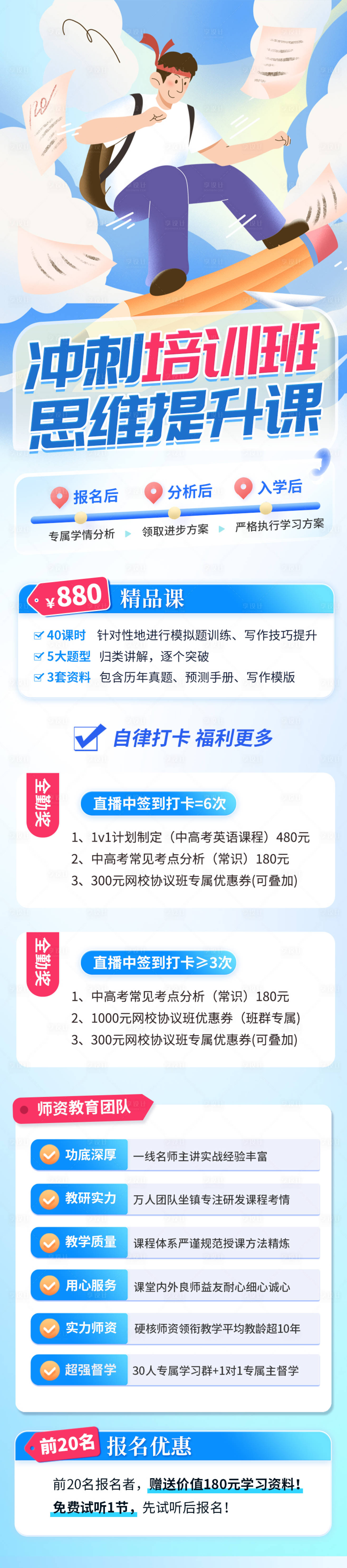 源文件下載【享設計】搜索編號：97550032610989530【課外輔導班暑假班提升課培訓課長圖海報】