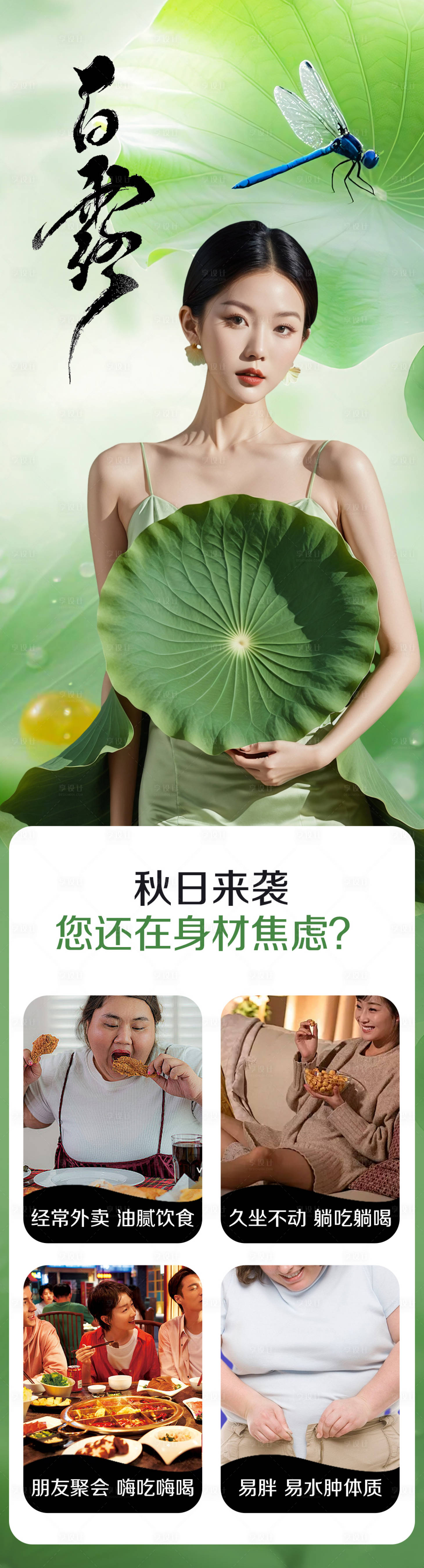 源文件下载【享设计】搜索编号：79750032797418678【白露长图海报】