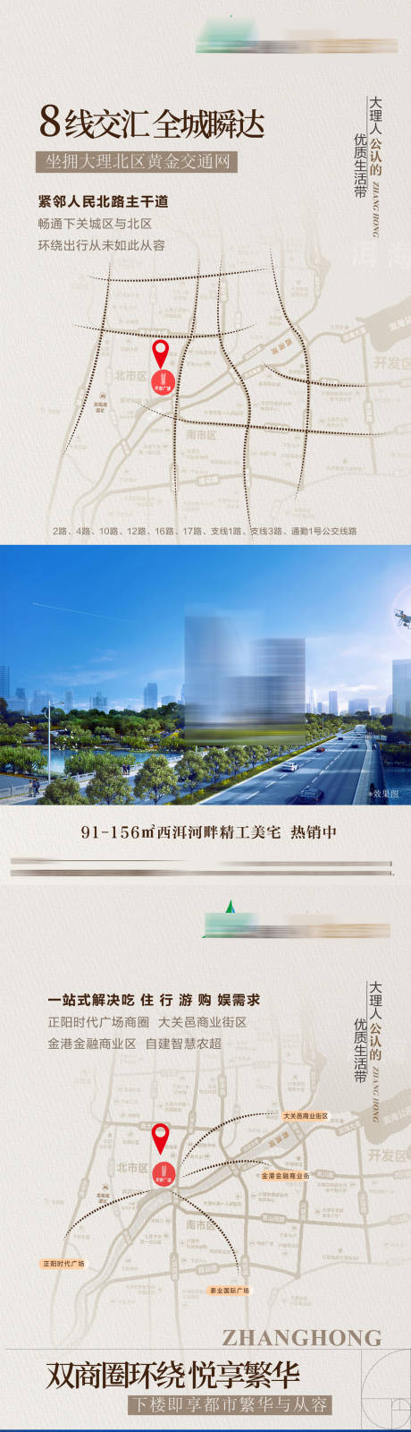 源文件下载【享设计】搜索编号：86750032453228529【地产区位价值点系列海报】