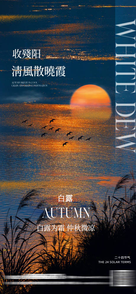 源文件下载【享设计】搜索编号：45220032413267937【白露插画海报】