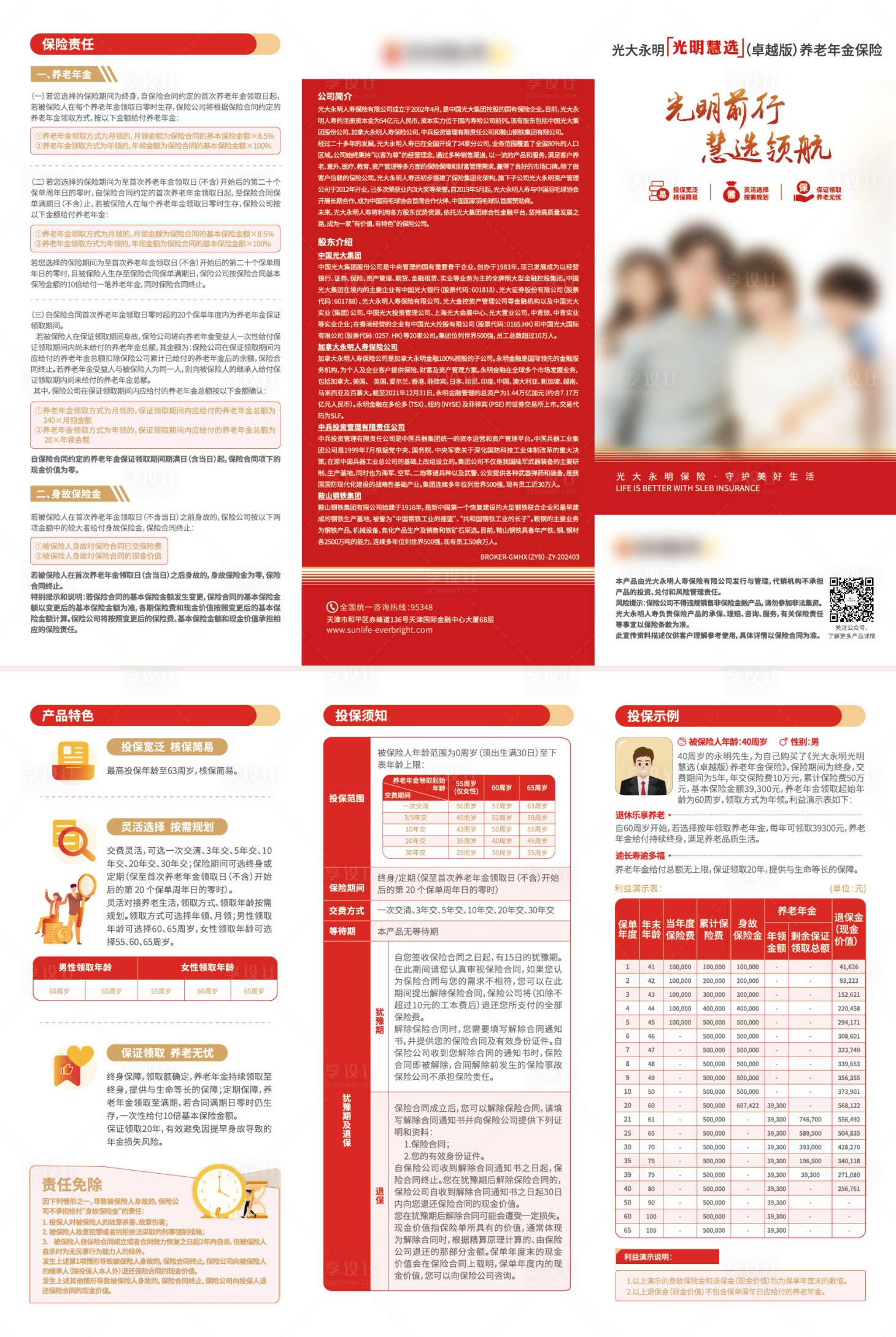 源文件下载【享设计】搜索编号：76410032274281585【银行保险三折页】