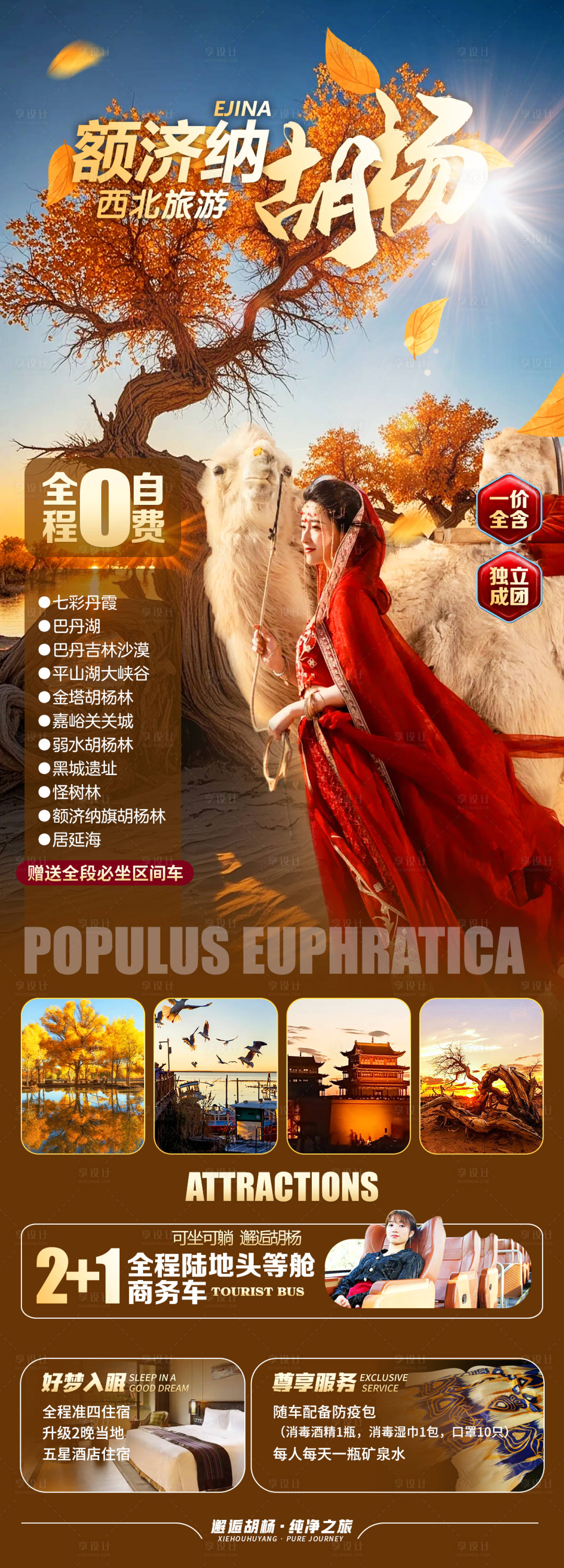 源文件下載【享設計】搜索編號：72520032334171727【額濟納旗胡楊林旅游海報】