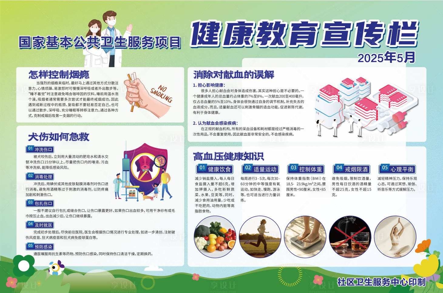 源文件下载【享设计】搜索编号：20360032446546386【医院类健康教育宣传栏】