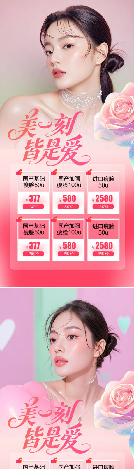 源文件下载【享设计】搜索编号：63500032388672525【美业七夕节活动系列海报】