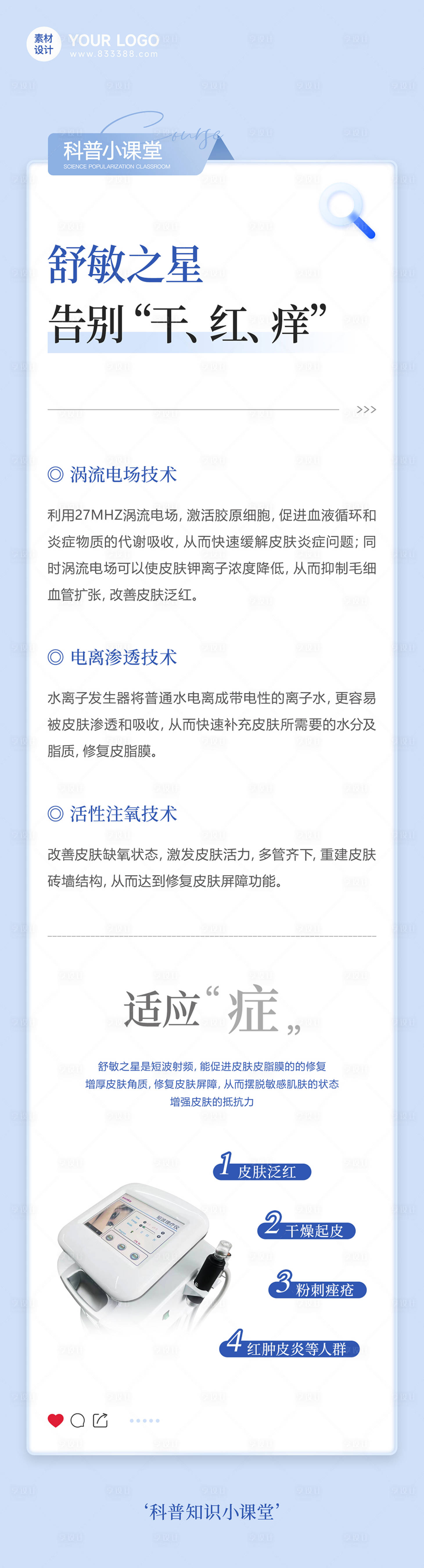 源文件下载【享设计】搜索编号：88550032739335790【医美知识科普海报】