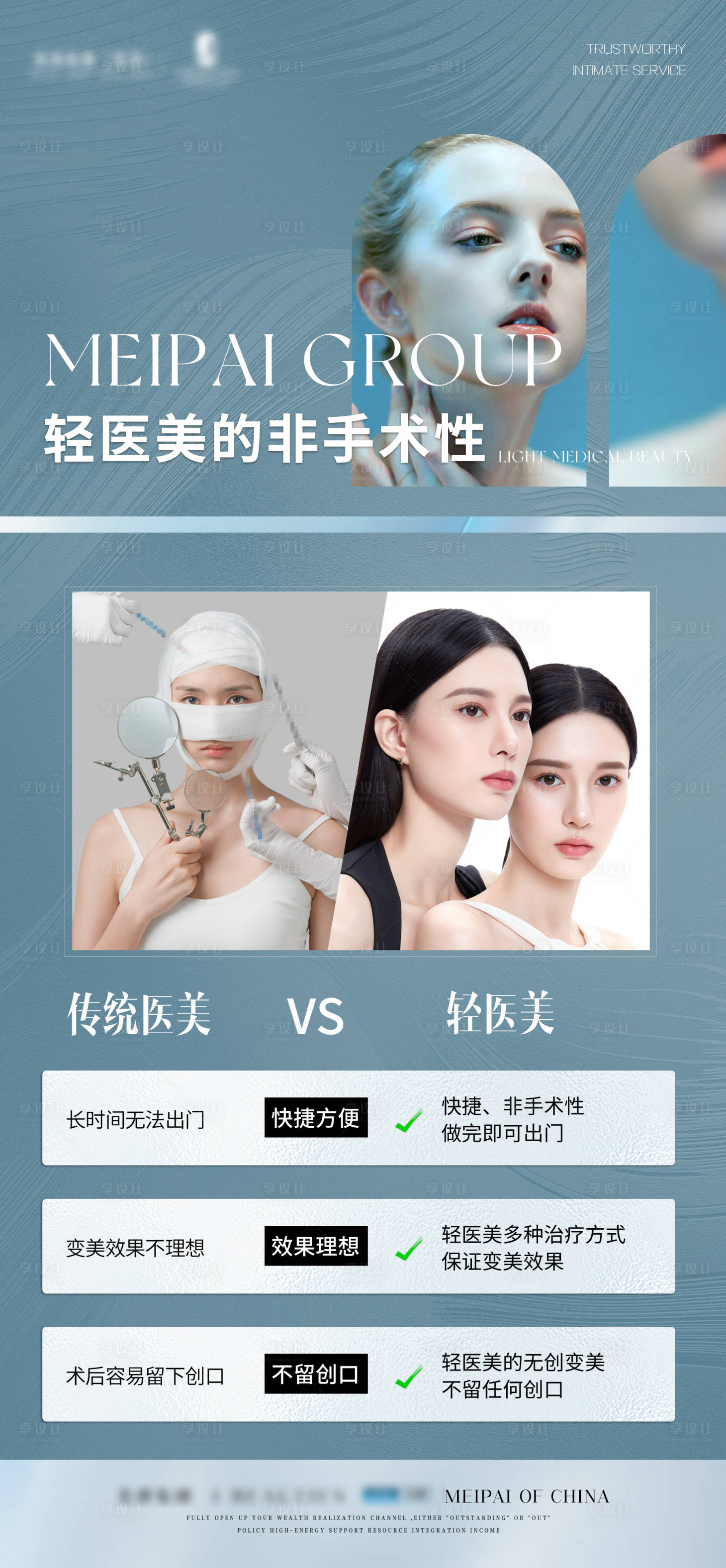 源文件下載【享設計】搜索編號：48200032521383840【傳統醫美VS輕醫美數據招商】