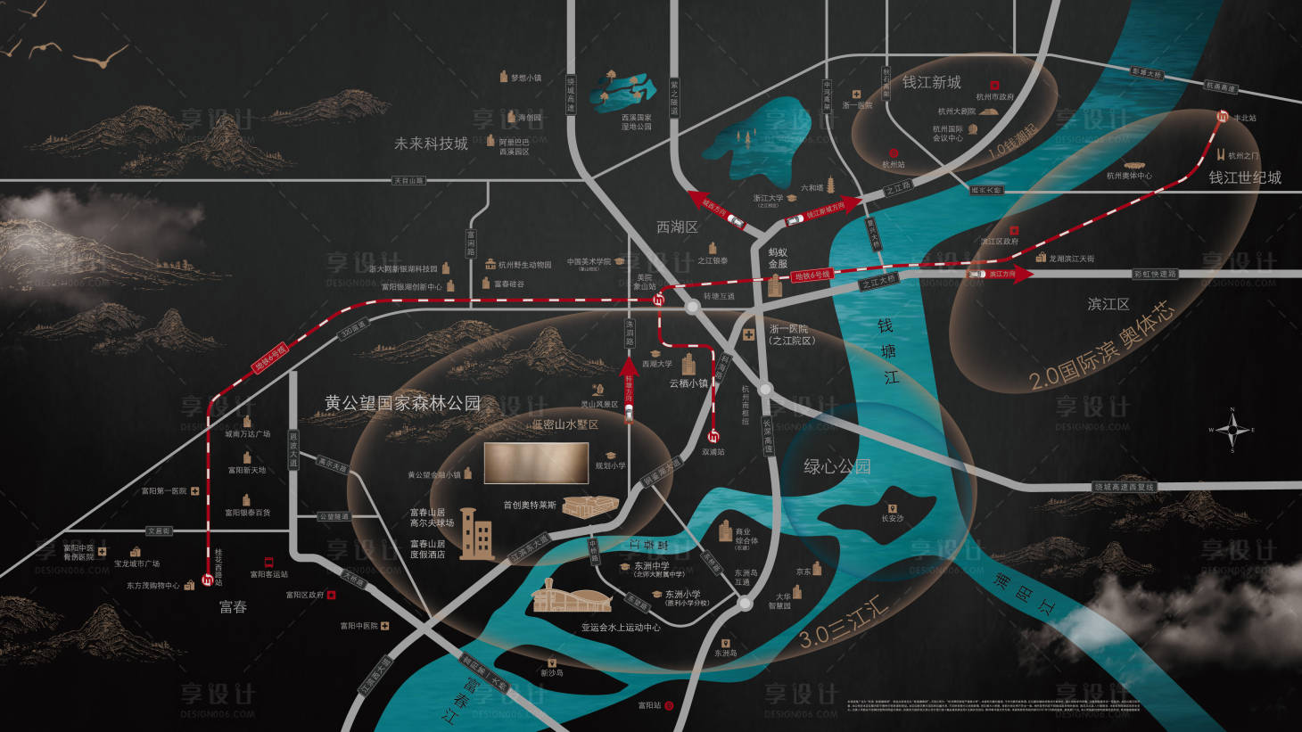 源文件下載【享設(shè)計(jì)】搜索編號(hào)：58200032687819228【地產(chǎn)中式高端區(qū)域圖】