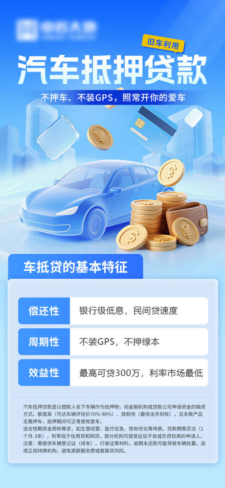 源文件下载【享设计】搜索编号：32240032520898588【汽车抵押贷海报】