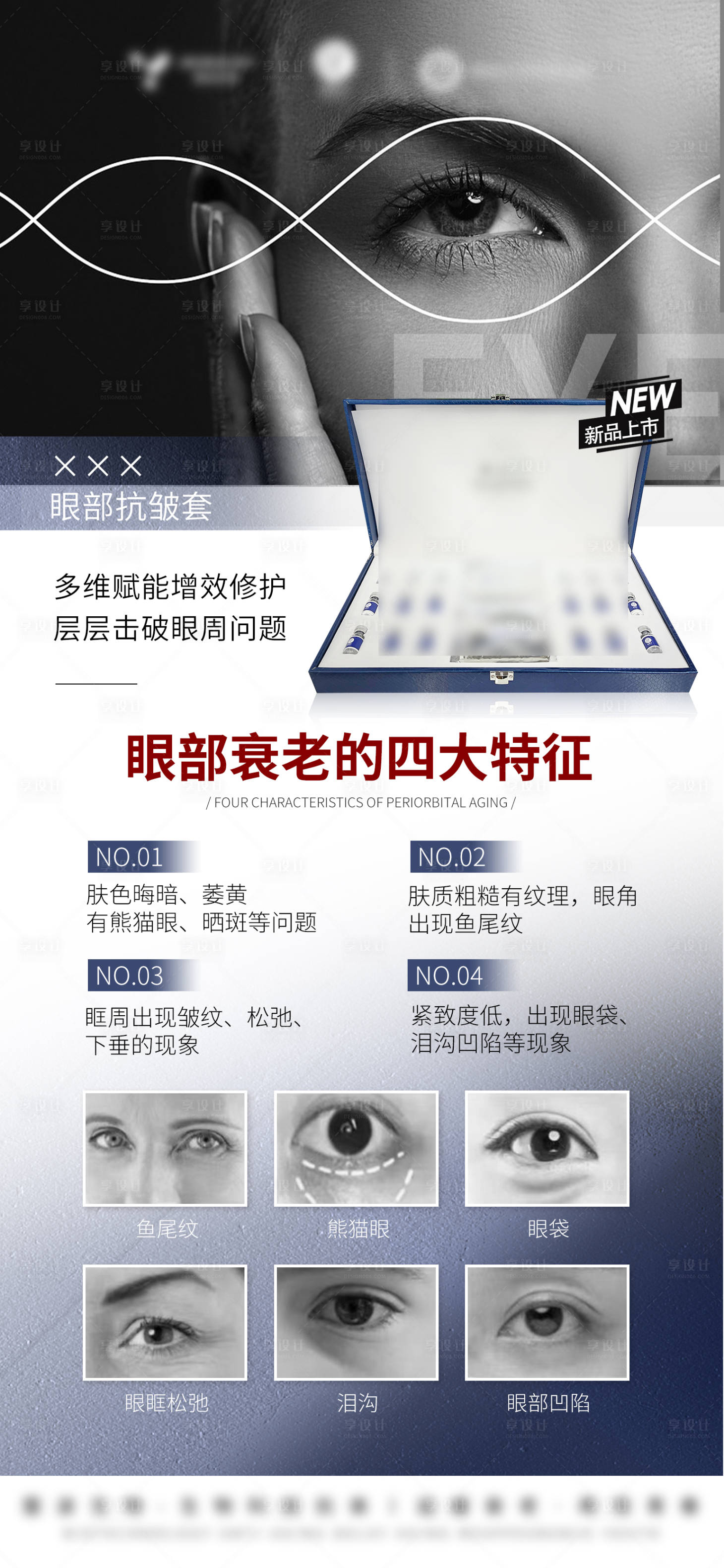 源文件下載【享設計】搜索編號：22380032515951453【醫(yī)美美業(yè)護膚品套盒眼周抗衰抗皺海報】