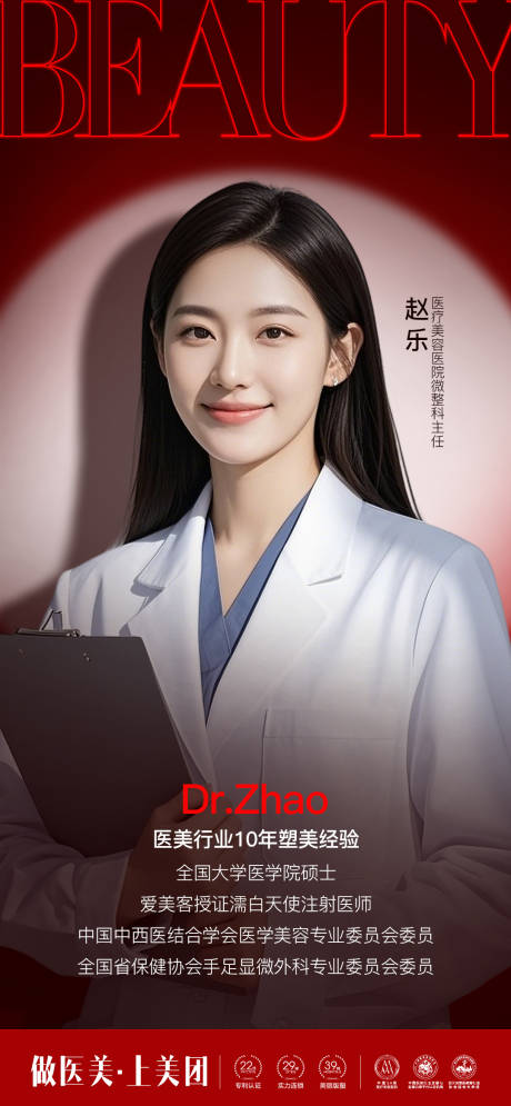 源文件下载【享设计】搜索编号：37660032297124788【医美医生海报医师】