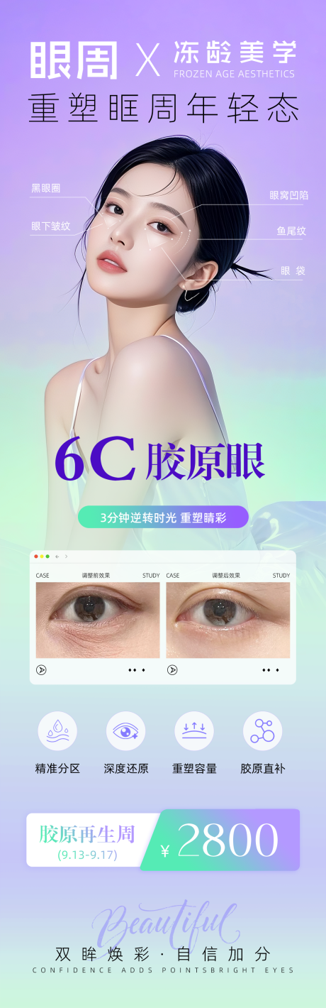 源文件下载【享设计】搜索编号：54910032679147514【医美眼周抗衰宣传海报】