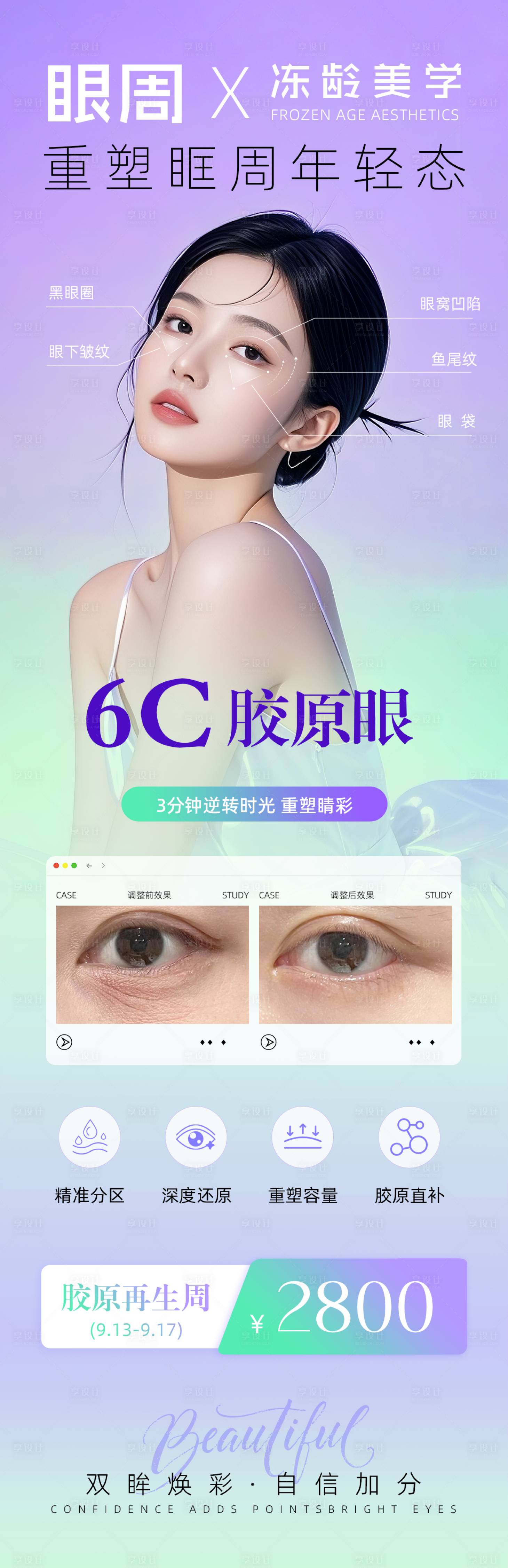 源文件下載【享設計】搜索編號：54910032679147514【醫美眼周抗衰宣傳海報】