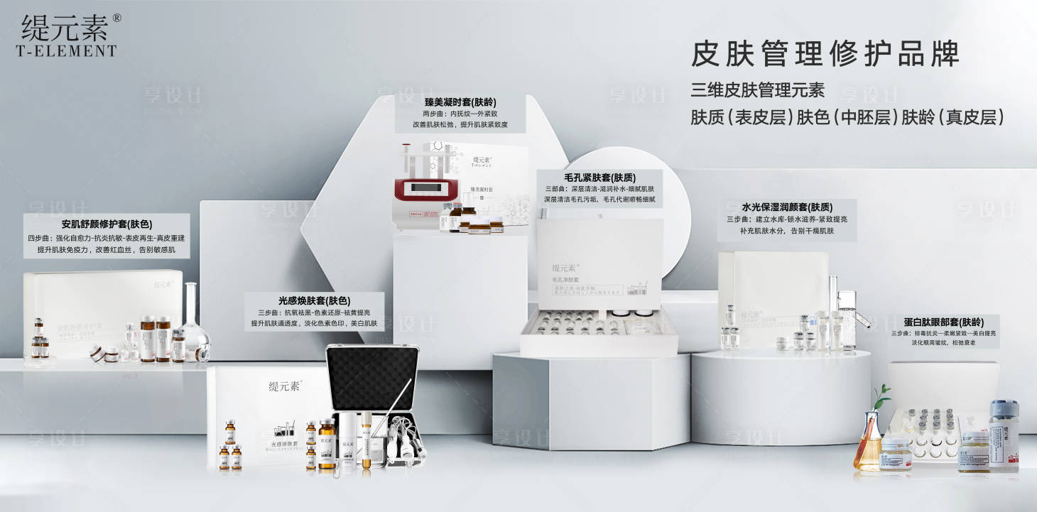 源文件下载【享设计】搜索编号：91770032337415862【护肤品灯箱海报】