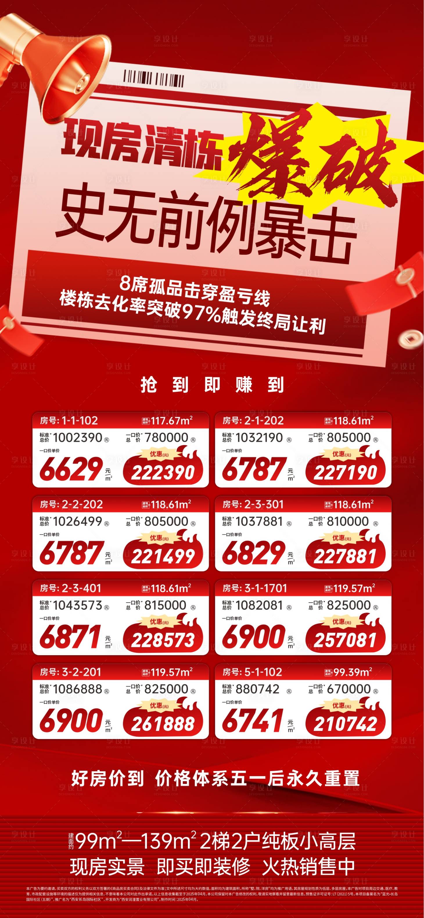 源文件下载【享设计】搜索编号：68140032468553522【特价房海报】