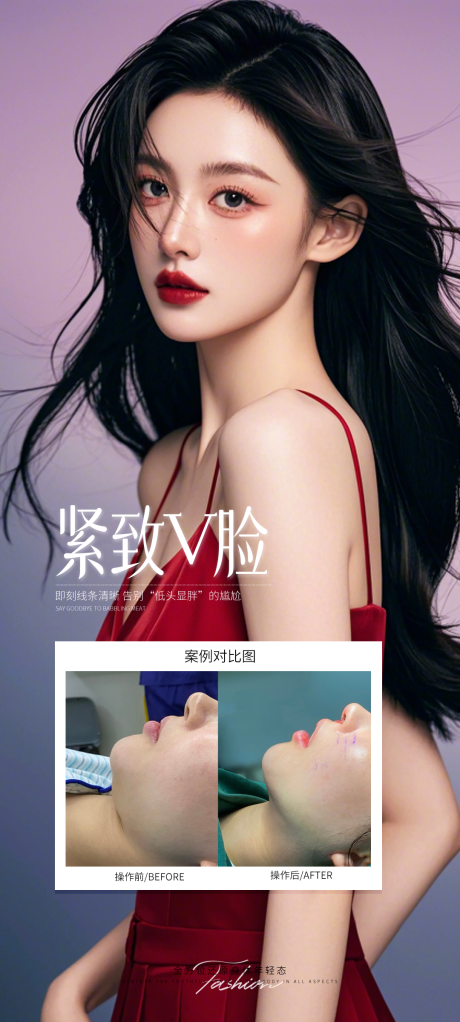 源文件下载【享设计】搜索编号：18580032550446261【紧致V脸海报】
