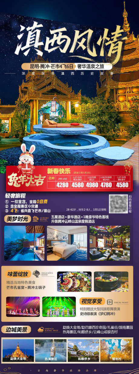 源文件下載【享設計】搜索編號：58340032284236747【滇西風情旅游長圖】