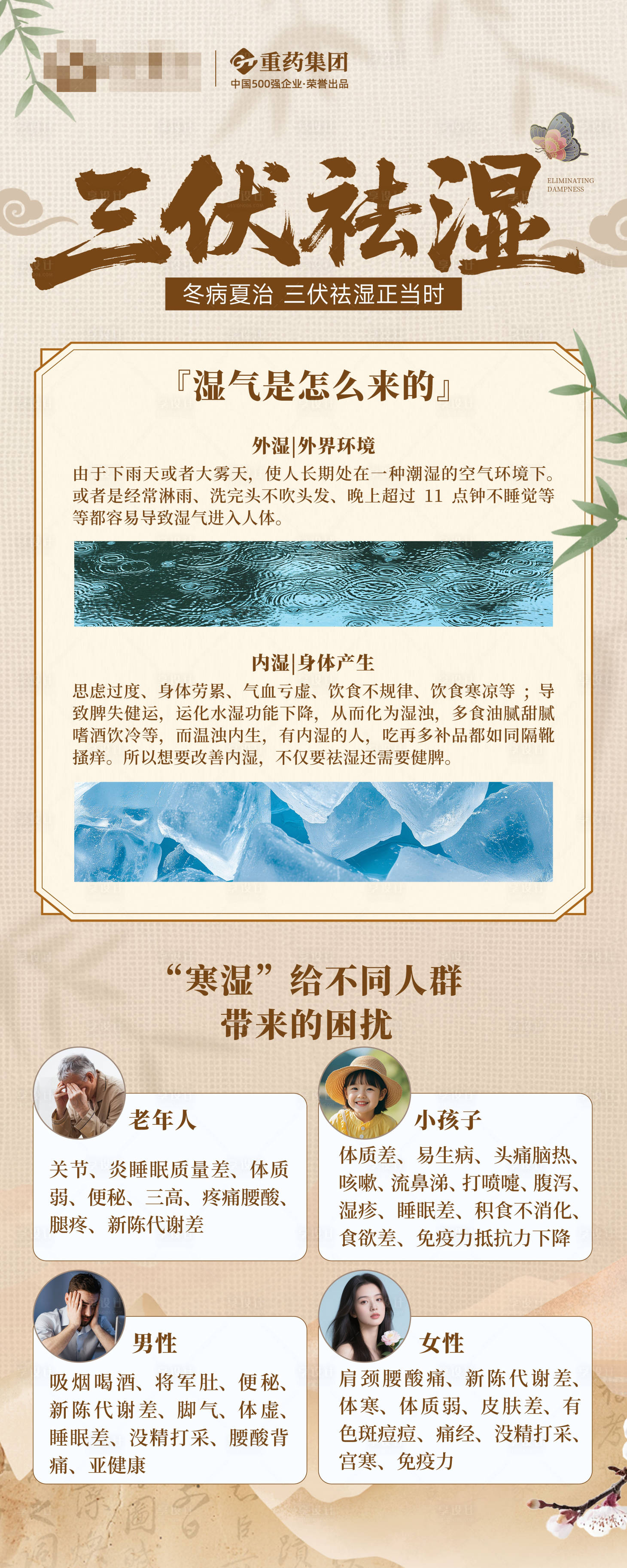 源文件下载【享设计】搜索编号：56800032630874387【祛湿科普展架】