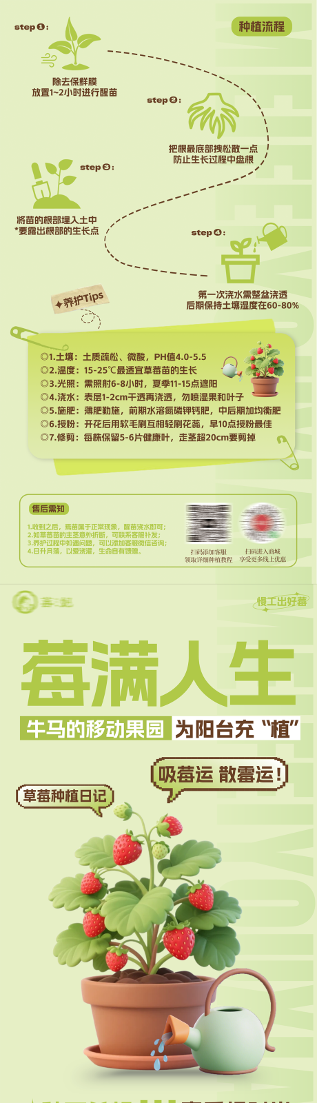源文件下載【享設計】搜索編號：28290032471528733【果蔬植物種植教程售后海報】