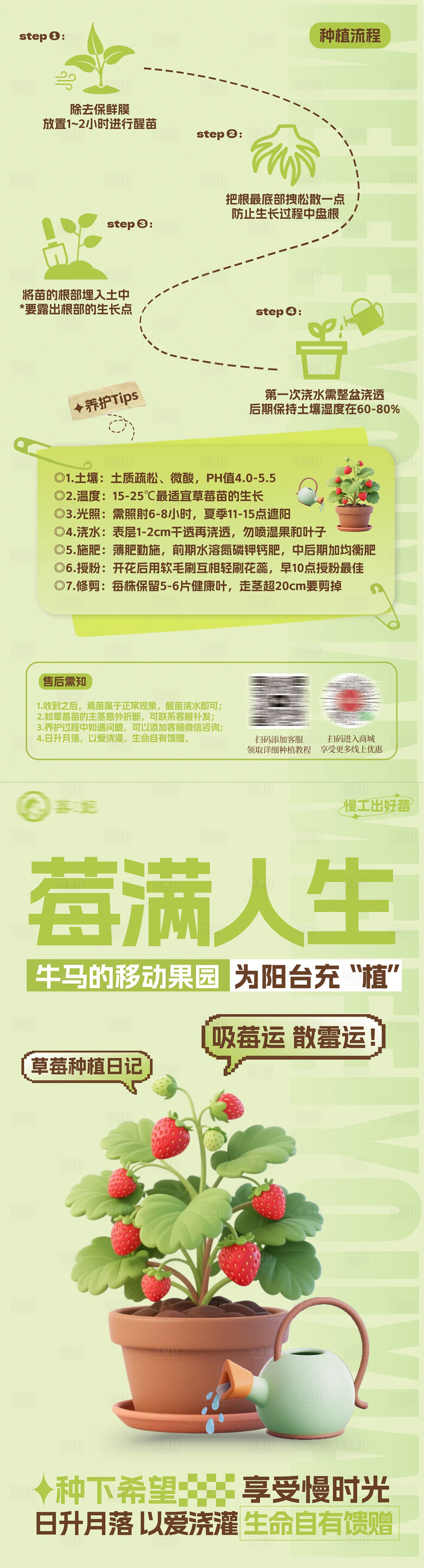 源文件下載【享設計】搜索編號：28290032471528733【果蔬植物種植教程售后海報】