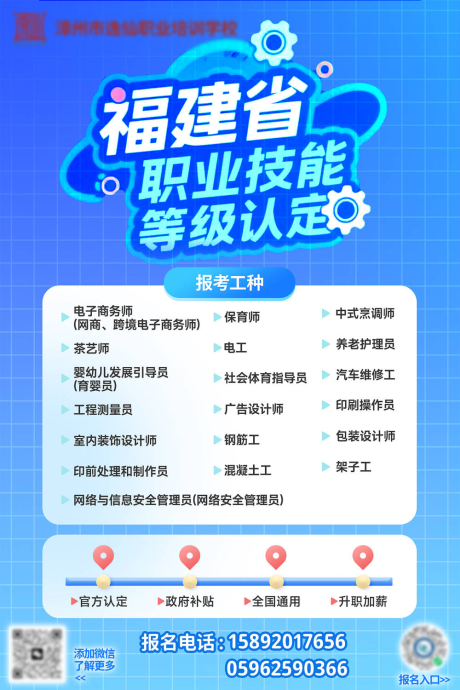 源文件下载【享设计】搜索编号：88480032560921750【职业技能宣传海报】