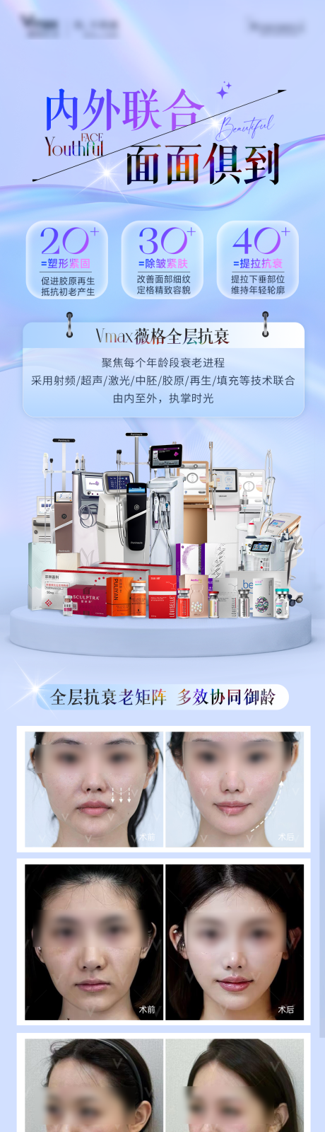 源文件下载【享设计】搜索编号：18370032782111218【全层抗衰仪器童颜针医美海报案例再长图】