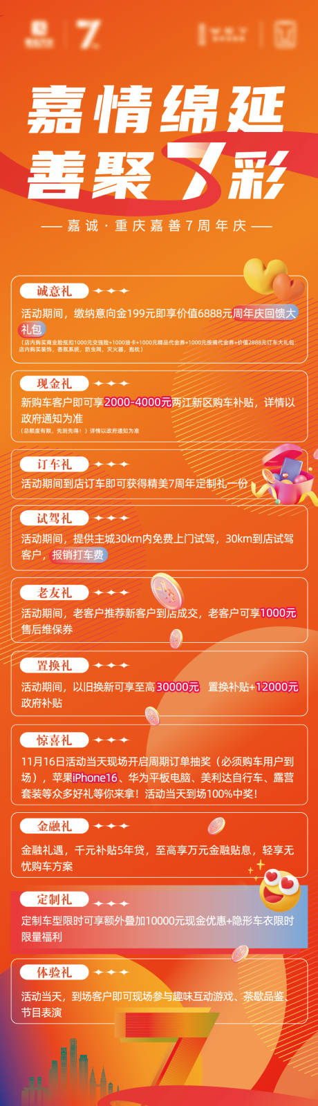 七周年邀请函长图