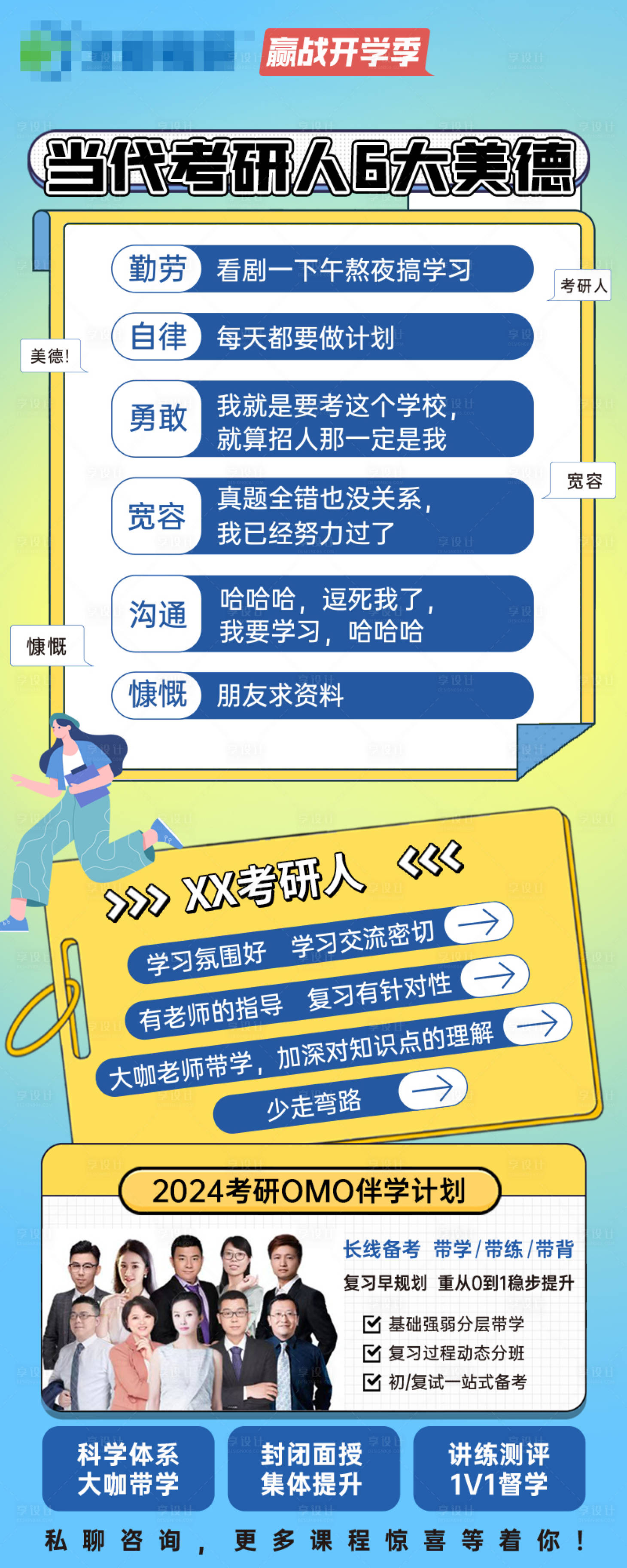 源文件下載【享設計】搜索編號：63470032521045558【考研培訓心理狀態長圖海報】