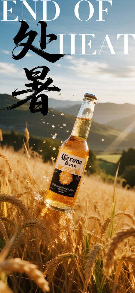 源文件下载【享设计】搜索编号：49520032430171919【处暑啤酒海报】
