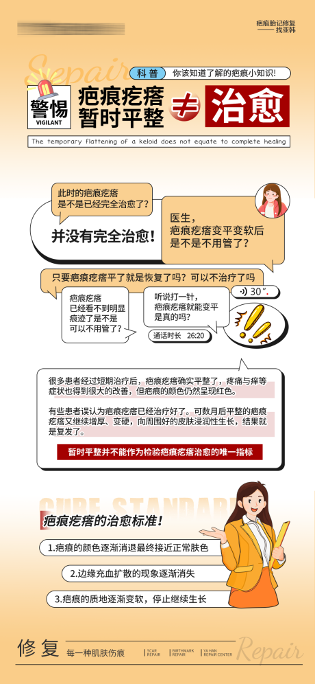 源文件下載【享設(shè)計(jì)】搜索編號：56310032628509867【疤痕疙瘩暫時(shí)平整不等于治愈】