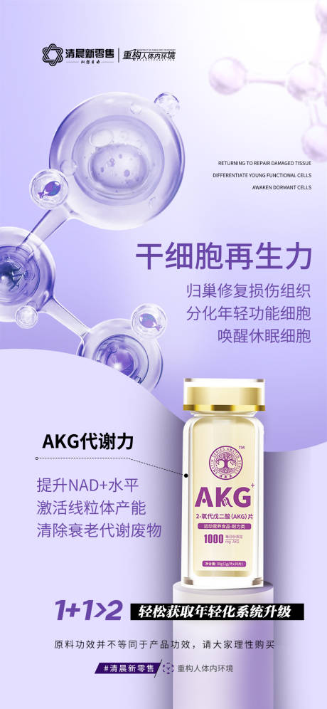 源文件下載【享設計】搜索編號：11710032584336441【紫色產品功效宣傳海報】