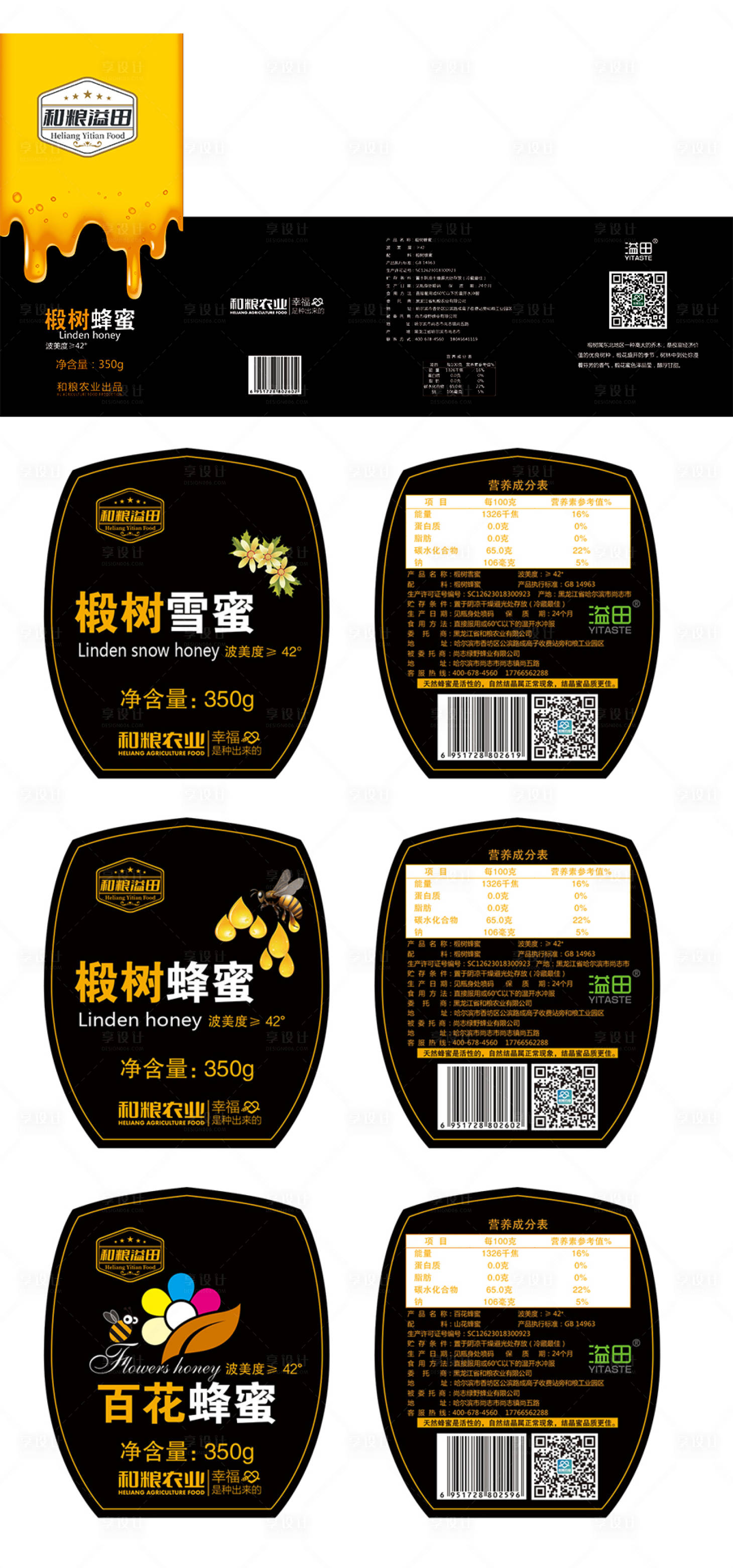 源文件下载【享设计】搜索编号：77580032619586522【蜂蜜标签设计】