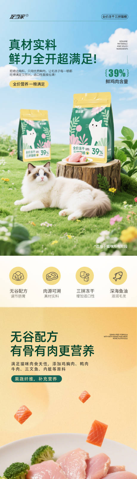 源文件下載【寵物貓糧電商詳情頁】編號：69540032285317562