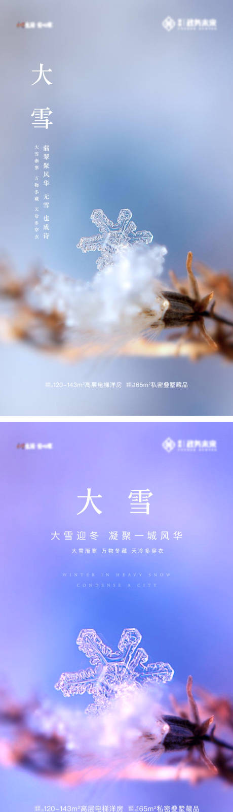 源文件下载【享设计】搜索编号：15360032726342541【二十四节气大雪海报】