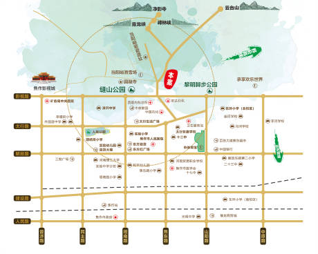 源文件下載【享設計】搜索編號：33550032785366573【地產區位圖海報】