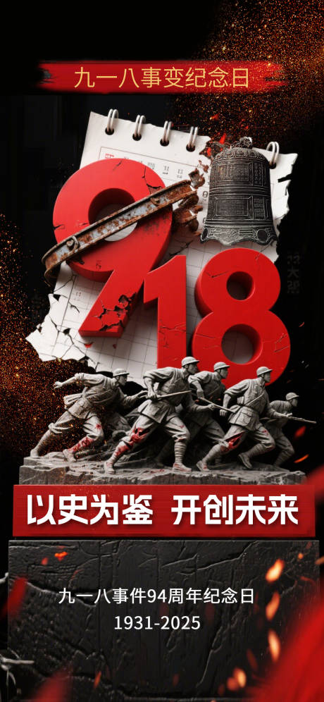 源文件下载【享设计】搜索编号：91970032614384101【九一八918事变海报】