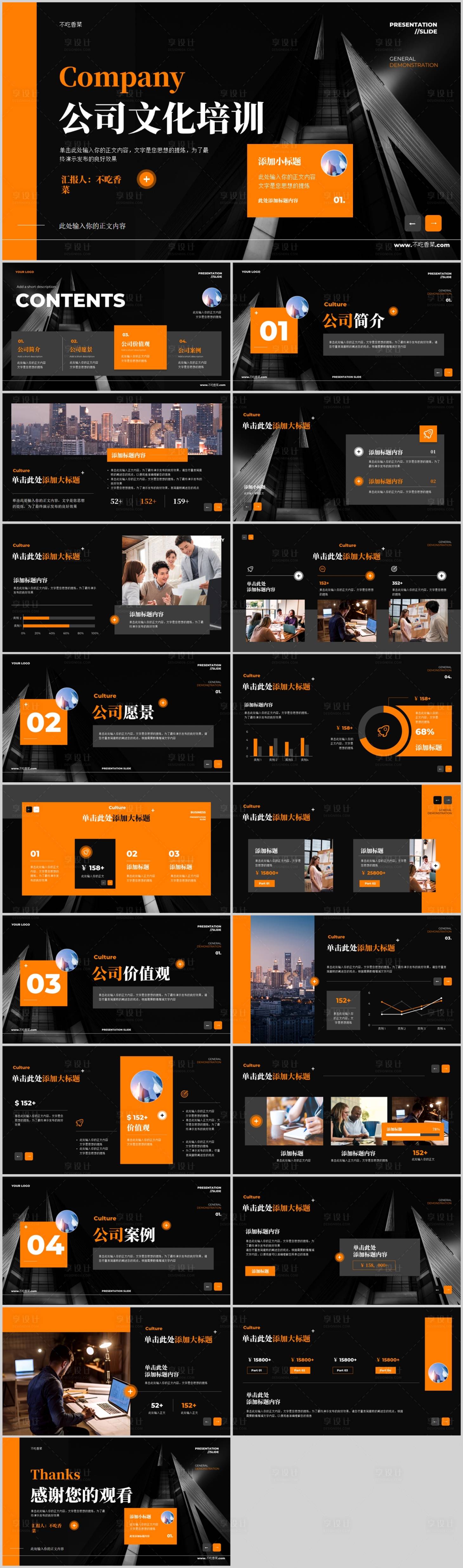 源文件下载【享设计】搜索编号：48180032375359809【公司简介文化培训PPT 】