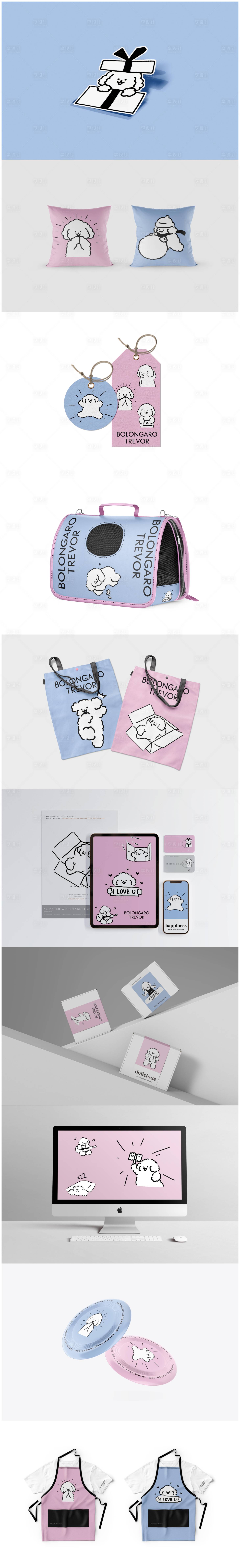 源文件下載【享設計】搜索編號：56500032455604987【寵物品牌VI提案樣機合集 】