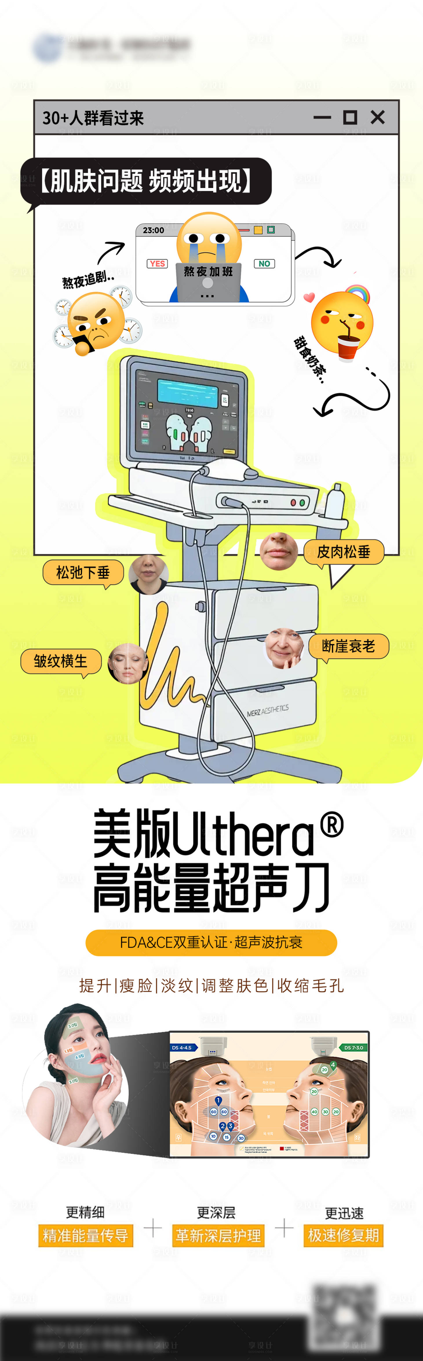 源文件下載【享設計】搜索編號：91510032440475870【醫美美版超聲刀儀器長圖】