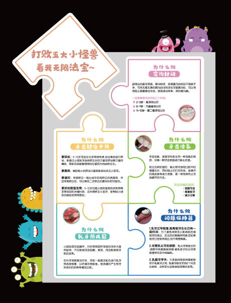 源文件下載【享設計】搜索編號：35410032324738252【兒童口腔科普毛氈墻文化墻軟裝】