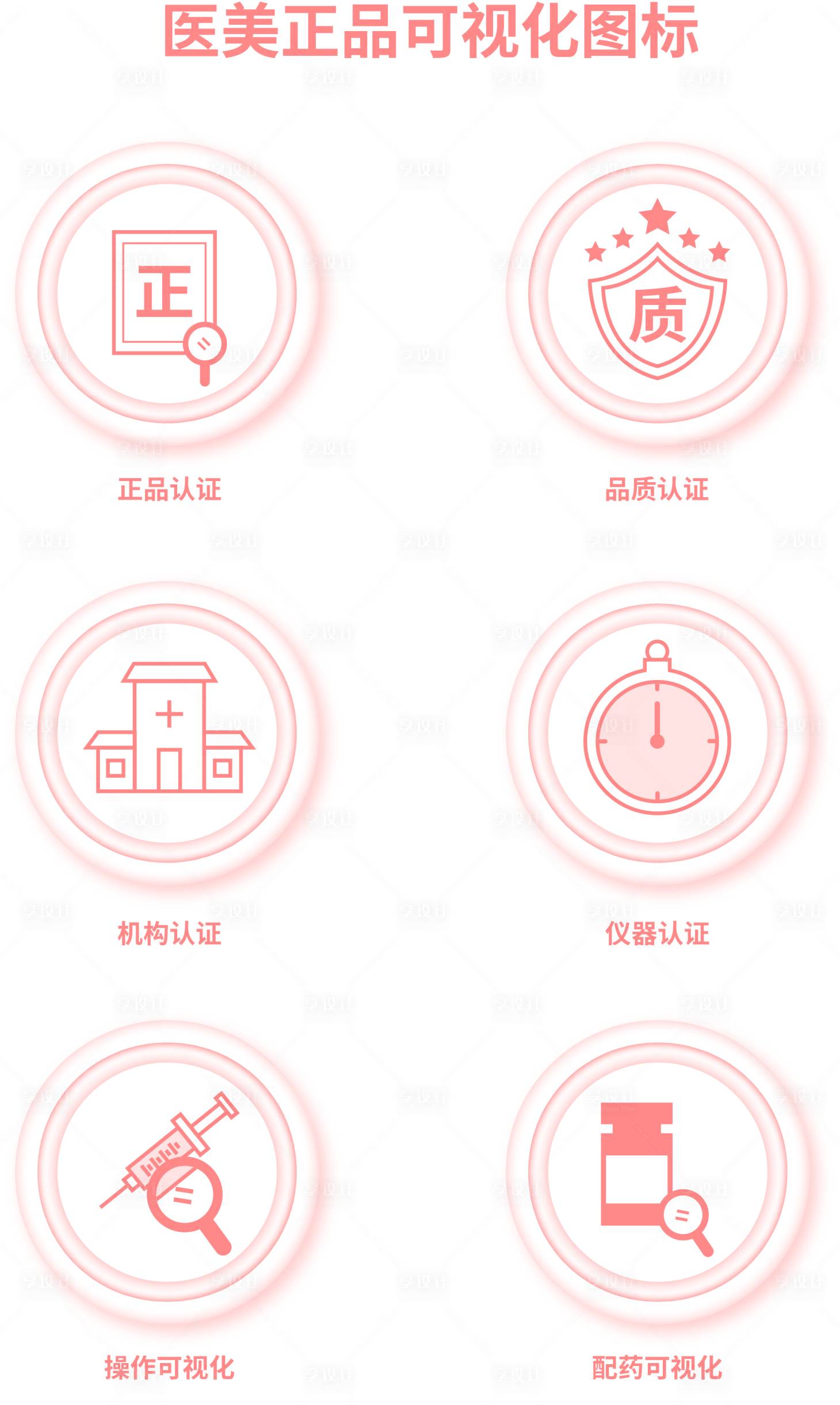 源文件下載【享設(shè)計】搜索編號：93650032387708754【醫(yī)美正品可視化圖標】