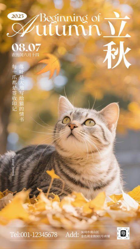 源文件下载【享设计】搜索编号：33140032311426557【立秋写实照片惬意】