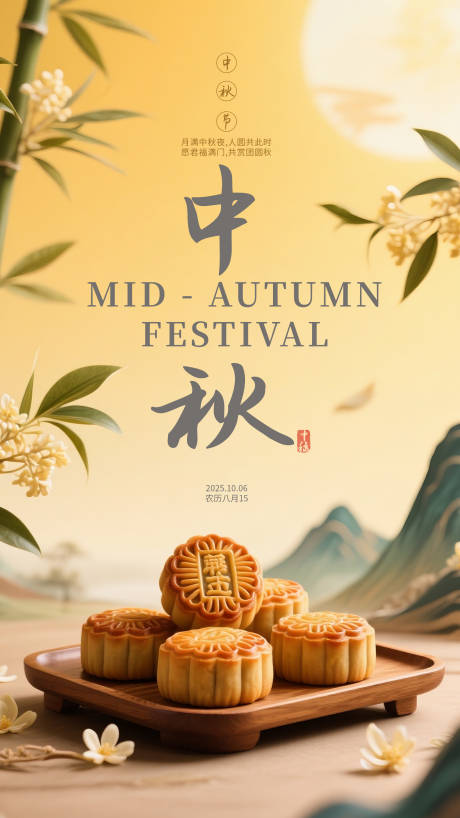 源文件下載【享設(shè)計】搜索編號：85290032736974755【中秋節(jié)宣傳海報】