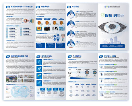 眼科科普介绍四折页