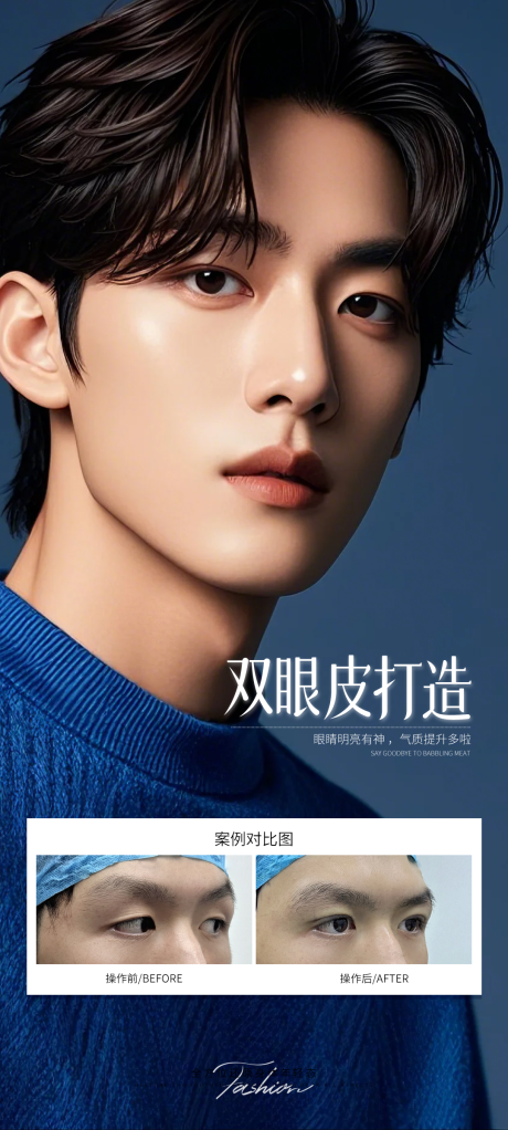 源文件下載【享設(shè)計】搜索編號：44060032550196523【雙眼皮打造案例海報】