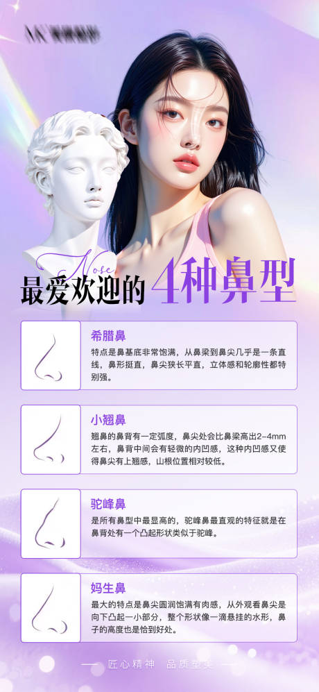 源文件下载【享设计】搜索编号：68890032584542038【最爱欢迎的4种鼻型海报】