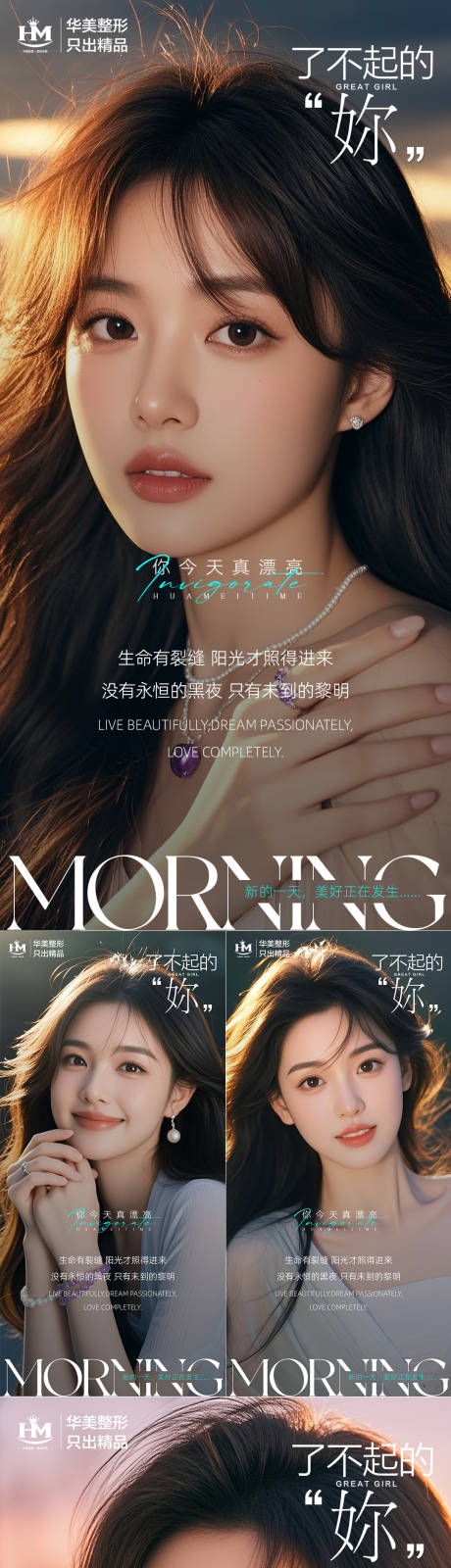 医美早安海报日签系列