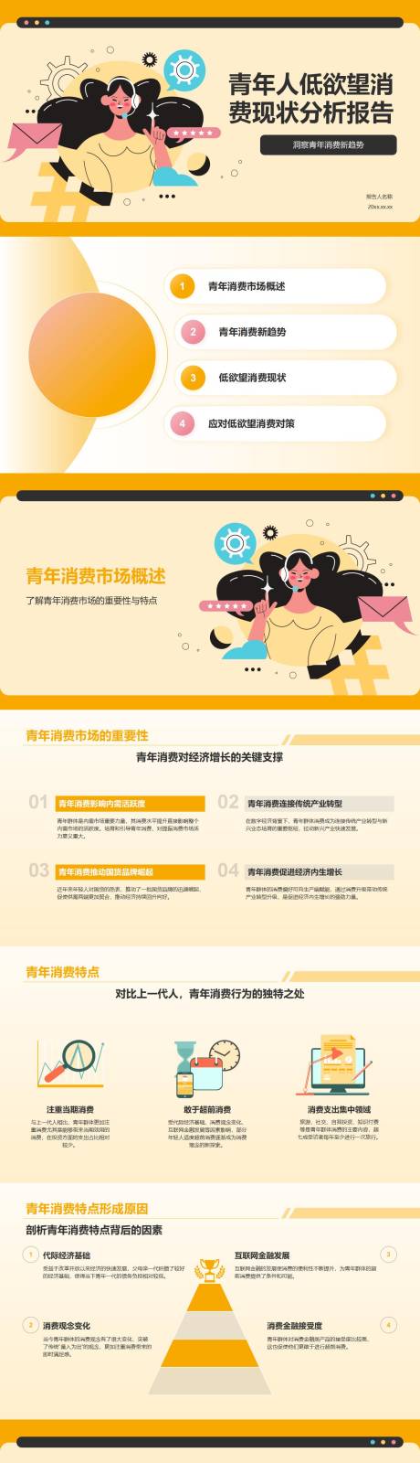 源文件下载【享设计】搜索编号：68200032714581606【青年人低欲望消费现状分析报告PPT】