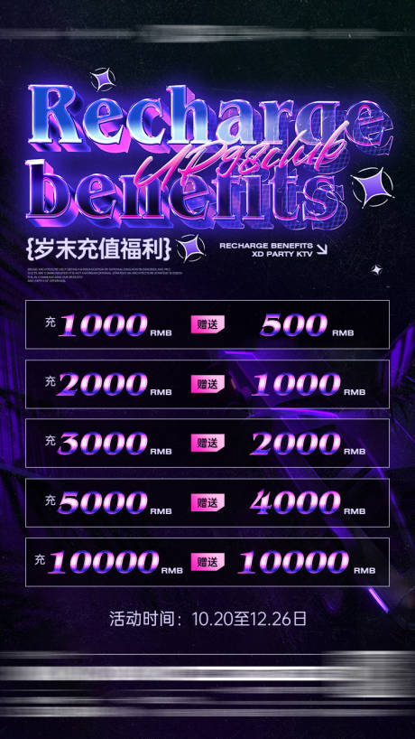 源文件下載【享設(shè)計】搜索編號：97830032448931318【酒吧會員充值活動海報展板】