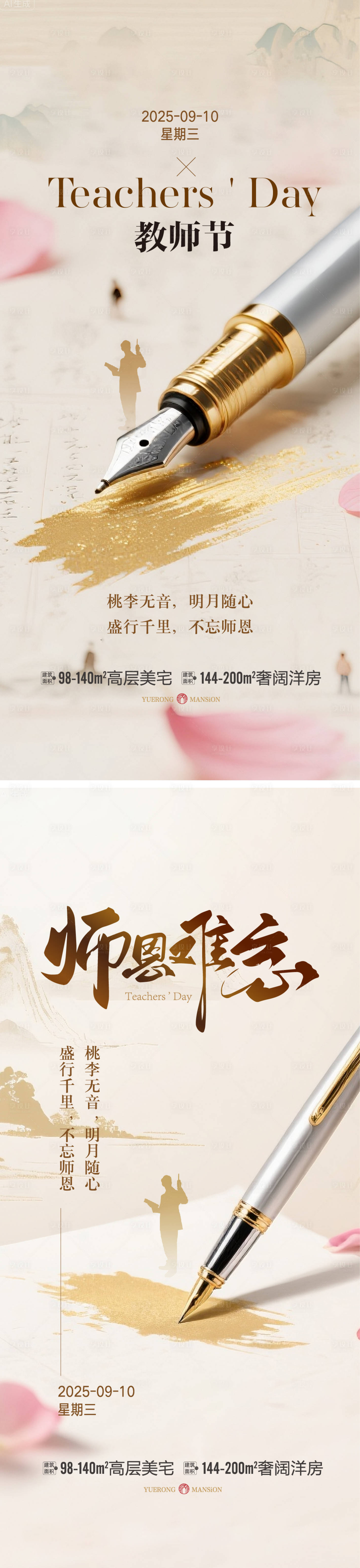 源文件下载【享设计】搜索编号：10380032672314847【教师节海报】