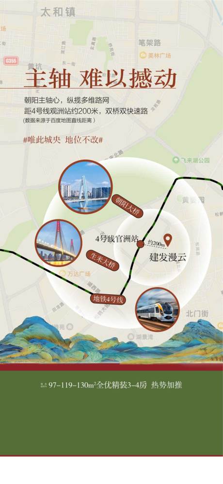 源文件下載【享設計】搜索編號：29380032472246696【主軸地段周邊配套城軌大橋海報】